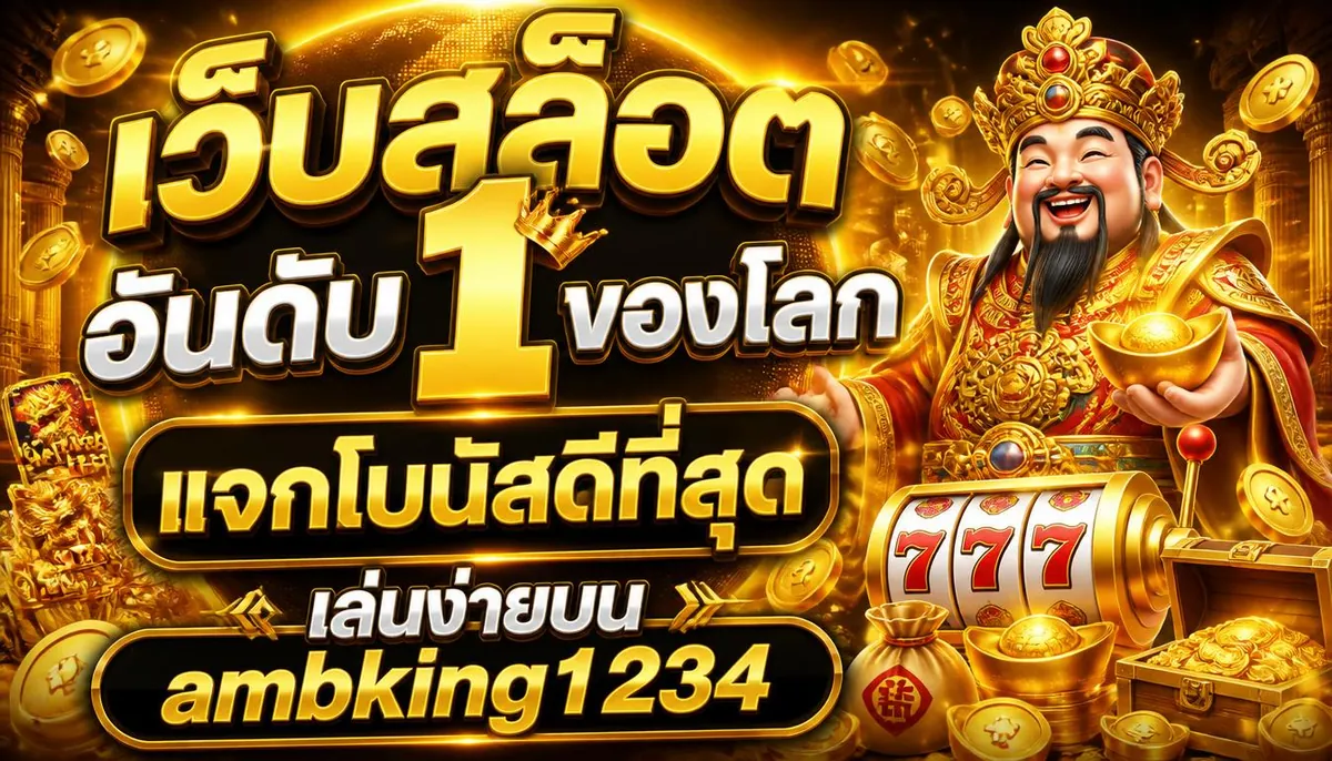 เว็บสล็อตอันดับ 1 ของโลกแจกโบนัสดีที่สุด เล่นง่ายบน ambking1234