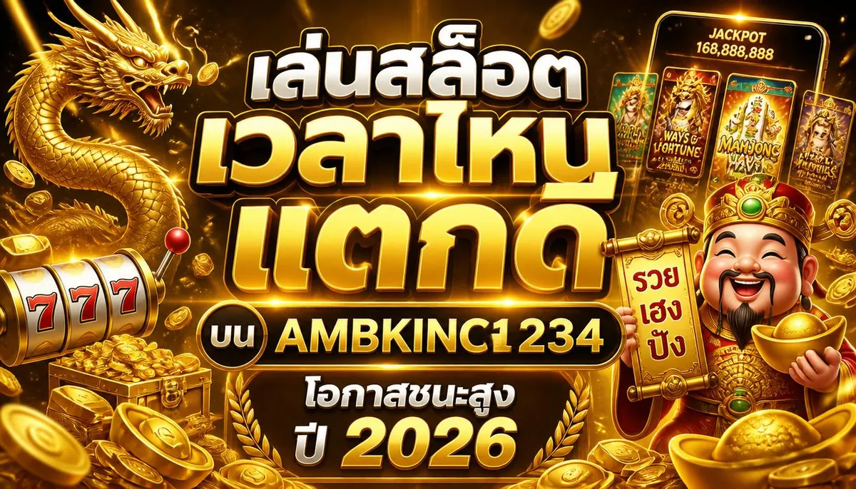 เล่นสล็อตเวลาไหนแตกดี บน ambking1234 โอกาสชนะสูงปี 2026